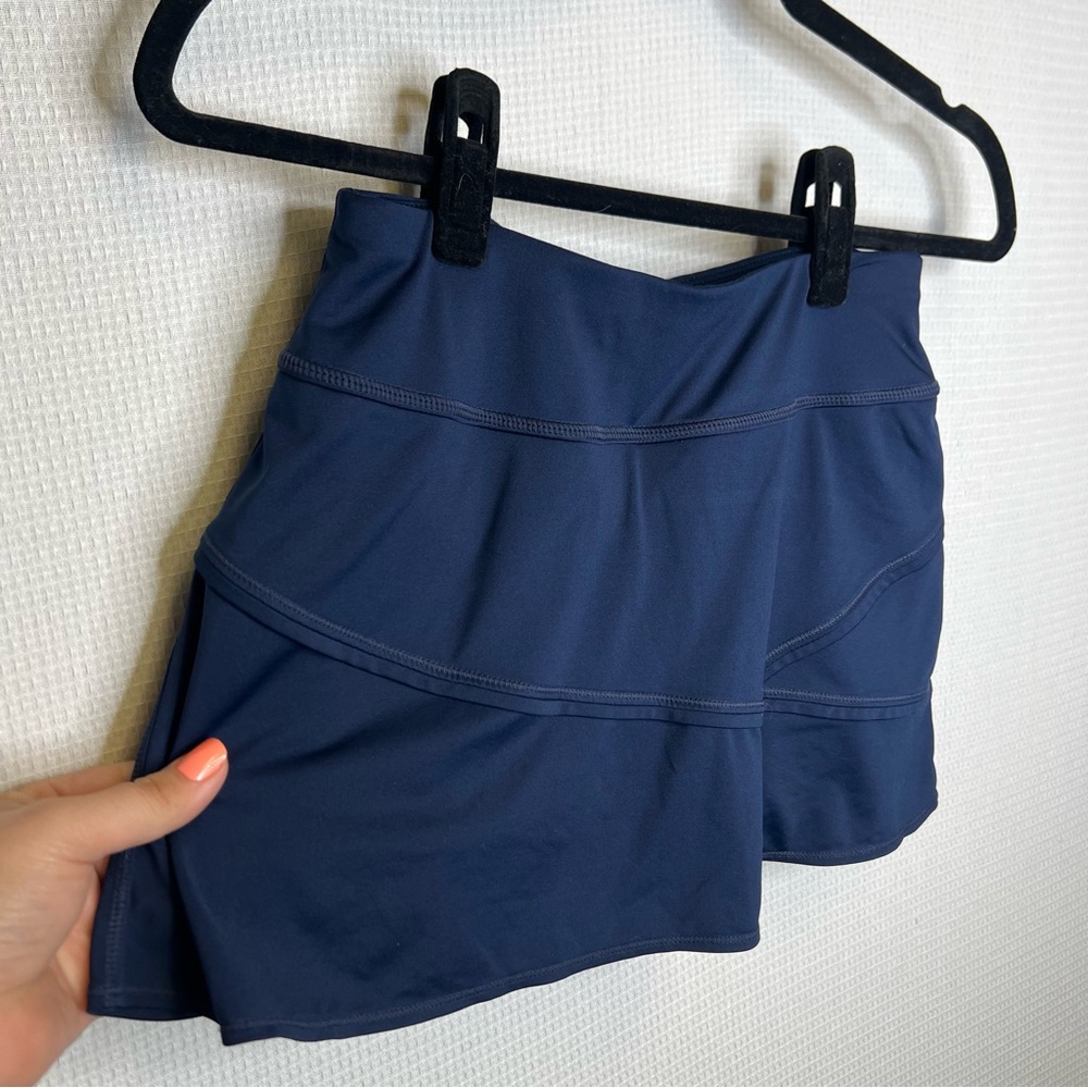 Athleta | Mixer SoHo Blue Skorts with Performance Fabric and Tiered‎ Design